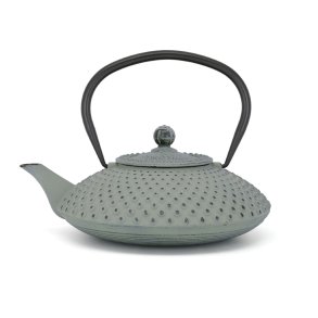 Cast iron pot light grey/green, 1,25 L