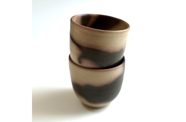 Como krus, 20 cl.,  mrkegrn/brun