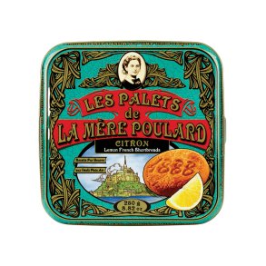 Frensh butter biscuits with lemon in a tin