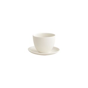 Pebble teacup & saucer, white, 180 ml