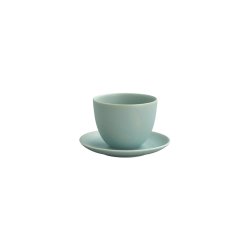 Pebble teacup &amp; saucer, turkis, 180 ml