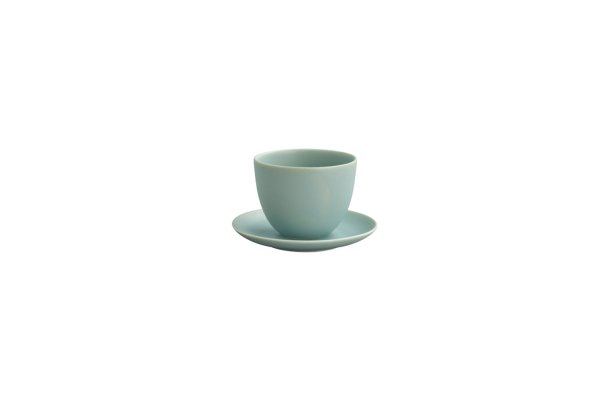 Pebble teacup &amp; saucer, turkis, 180 ml